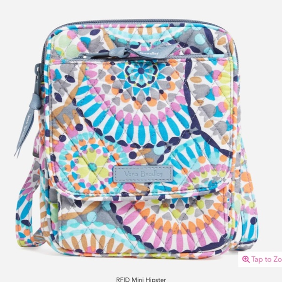 Vera Bradley RFID Mini Hipster in Sunny Medallion Print - Picture 1 of 10